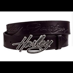 Women’s Harley Davidson Leather Belt Sz M